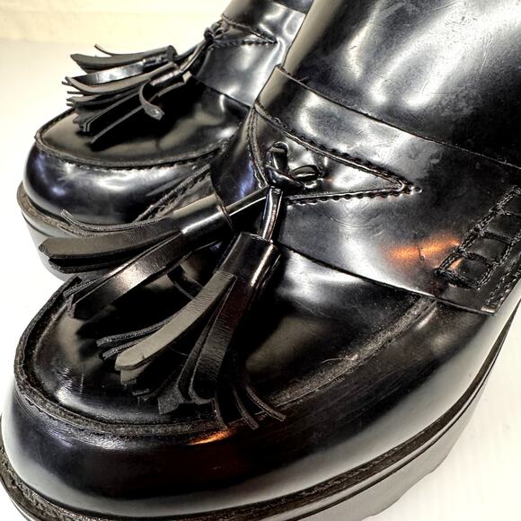 MOSSIMO Reagan Platform‎ Loafers Women's 10 Chunky Academia Whimsigoth Y2K Goth - Picture 5 of 14